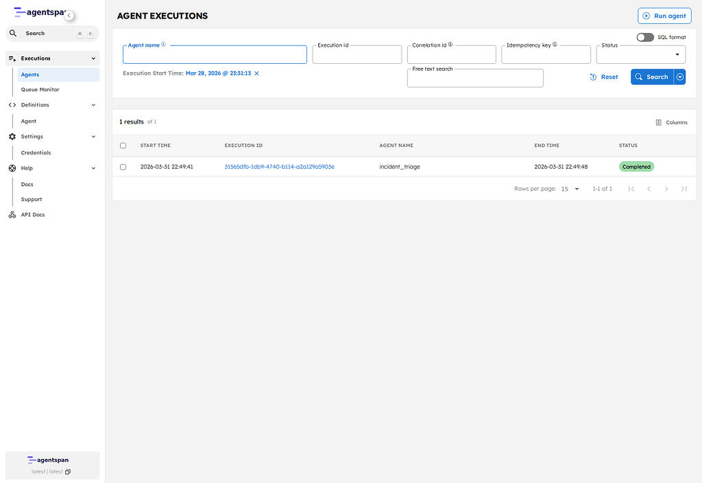 Build a durable incident-response agent with Agentspan